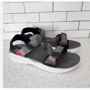 TEVA Zymic "Mac Comfort" Grey/Red Sandal Men's Size 12